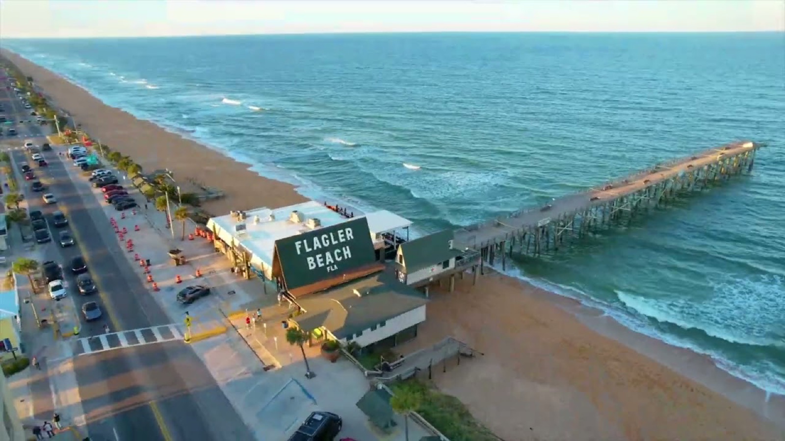 Aerial view of Flagler Beach