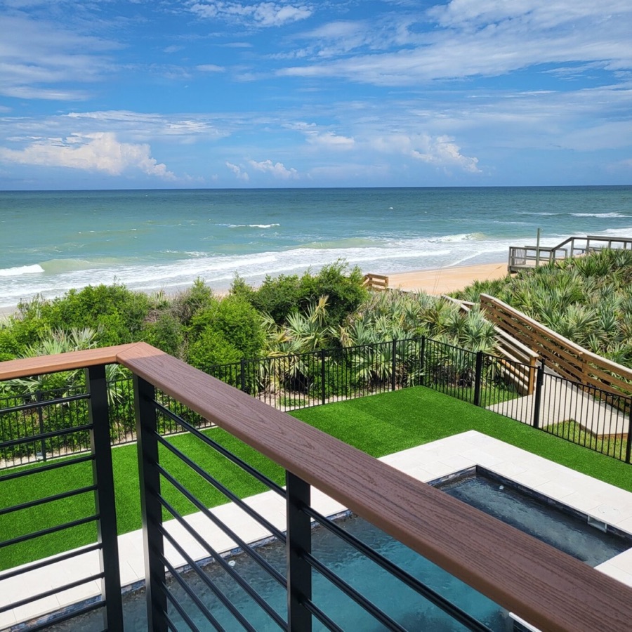 Atlantic view from a Salty Dog Lodge balcony
